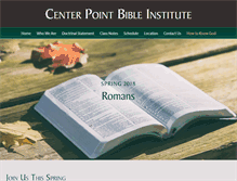 Tablet Screenshot of centerpointbibleinstitute.com